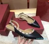 Designer -patent leather flat bottom sandals for women wear wrapped half slippers and pointed single shoes