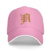 Бейсбольные кепки с индивидуальной золотой буквой A, спортивная мужская и женская регулируемая шляпа для папы, весна