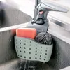 Kitchen Storage Sink Drain Basket Hanging Bag Faucet Dishwashing Sponge Shelf Supplies Pool Punching-free