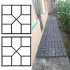 Path Garden Maker Maker Moule Plastique DIY PAVAGE manuellement Ciment Brick Stone Road Béton Moule de béton Walk Pavement Moules de moule