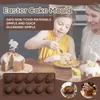 Bakning formar silikonchokladformar godis mögel 15 kinds krona cupcake tårta dekorationer diy 3d