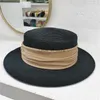 Wide Brim Hats Bucket Summer Beach Outdoor Luxury Straight Hat New Visor Panama Elegant Fashion Designer Free Delivery to Church H240330