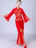 new Style Yangge Dance Children's Costumes Adult Female Chinese Red Lantern Show Costume Stage Performance j50V#