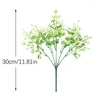 Decoratieve bloemen Kunstmatige nepplant Milaan Gras Simulatie Plastic Groen 30CM Zoals Gypsophila Decoratie Bruiloftsfeest Thuis Vakantie