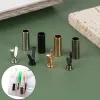 10st Diy Head Tip Protector Card Rep Buckle For Clothing Sweater Hat Rep Huvud Buckle Metal Shoelace Cylindrical Tips