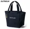 black Thick Canvas Bags Female Large Capacity Handbag Zipper Lunch Box Bag Storage Bag Fi Summer Autumn Women's Handbags t5yZ#