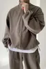 UMI MAO Yamamoto haut foncé unisexe quotidien décontracté deux pièces ensemble pull pantalon pour hommes et femmes Femme Y2K 240321