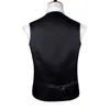 Gilet de Noël designer pour hommes Silk vert rouge blanc neige flocon de cannes de bonbon de gilet