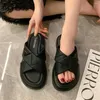 Kapcia 36-40 Sumer Women Sport Slipper Buty sandałowe buty żółte szkiełka trampki Kup saoatenis High End Holiday Loofers sapatenos