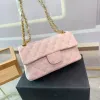 7A Qualité Populaire Mode Article Design Sac à chaîne classique pour femmes Matériel importé Modèle de diamant Sac à panneau rabattable Super polyvalent Une épaule Crossbod