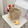 Fi Femmes Dames Mignon Carto Poulet En Peluche Chaîne Sac Épaule Bandoulière Grande Capacité Fourre-Tout Sac À Main Menger Sacs À Main e3pf #