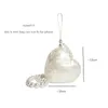 Acrylic heart bag women designer evening party cute pearl color purse clutch handbag with strap wholesale 240402