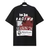 Racing T-shirt mężczyźni kobiety letnia załoga szyja hiphop tshirts bawełniany koszulka streetwear odzież 2 kolory