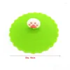 Vêtements pour chiens Dia.10cm Universal Pet Food peut couvrir le capuchon de stockage en silicone Couvercle frais Accessoires de chat réutilisables Couleur Fournitures aléatoires