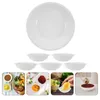 Plates 6 Pcs Plastics Small Snack Bowls Sauce Dishes Unbreakable Side Plate Dipping Easy Clean