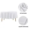 Bordduk Polyester Solid Color El Round Cover Wedding Bankett Hushållen Takduk Party Decoration