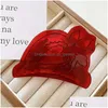 Clamps 2023 New High Quality 10Cm Big Fruit Stberry Hair Clip Claw Cute Red Acetate Shark Accessories Drop Delivery Jewelry Dhgarden Dhc3J