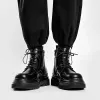 Bottes Designer Men Boot en cuir British Style Man Design Shoe Automne Mens Sneaker Casual Sneaker Winter Men's Outdoor Bots