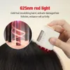 Testa elettrica Massaggiatore per cuoio capelluto Olio per la crescita dei capelli Siero Pettine Impermeabile Grattacapo per la ricrescita Trattamento dei capelli con terapia a luce rossa 240320