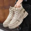 Laarzen mazefeng mannen tactische militaire leger laarzen ademend lederen gaas high top casual woestijn werkschoenen heren swat enkel gevecht laars