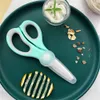 Ceramic Baby Food Scissors Household Toddler Feeding Aid Scissors With Cutting Box Baby Supplies Baby Tableware For Health
