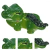 Décorations de jardin 10 pcs Little Crocodile Micro Paysage Résine Pots de fleurs Ornements