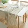 Table Cloth Small Fresh Cotton Linen Tablecloth Household Cover Tassel Lace F6S3727