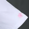 Japonês e coreano branco manga curta uniforme escolar T-shirt rosa impressão Middle School JK uniforme Top Sailor Suit para meninas e7Dc #