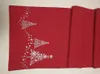 Table Runner Runner-Red Christmas Embroidery Handmade Mitre Corner Home Deocration 40x180cm Wholesale Runners