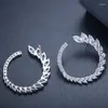 Halskette Ohrringe Set Pera Mode Damen Silber Farbe Party Schmuck Große Marquise Form Zirkonia Anhänger Und Für Frauen J258