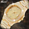 Miss Fox Marke Uhr Quarz Damen Gold Mode Armbanduhren Diamant Edelstahl Frauen Armbanduhr Mädchen Weibliche Uhr Stunden Y12544