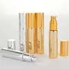 Opslag Flessen 3/6/9pcs 10ml Parfumflesje UV Plating Glas Hervulbaar Met Aluminium Verstuiver spray Monster Lege Containers