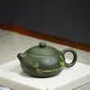 Nlslasi Çin Yixing Çaydan Mor Kil Filtresi Xishi Çamışlar Güzellik Kettle Çiğ Cevheri Yeşil Kil El Yapımı Çay Seti 170ml 240315