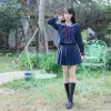 nuovo stile giapponese coreano Kawaii ragazze JK uniforme della scuola superiore ragazze donne vestito da marinaio uniformi Anime Cosplay gonna a pieghe Set A60D #