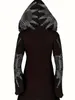 Plus size damesveer LG Sleeve Gothic Fi onregelmatige losse en comfortabele casual hoodie cosplay feestkleding R2in#