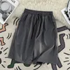 Shorts masculinos cor sólida respirável homens verão casual perna reta lounge suor masculino trackmens gelo seda oversize e192