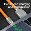 120W 6A Tipo-C Cable de silicona líquida de carga rápida de carga rápida para iPhone 14 Samsung S6 S5 Xiaomi 13 Teléfono Cable USB C