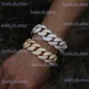 Pendanthalsband 22mm Big Heavy Hip Hop 5a+ CZ Stone Paved Bling Iced Out Solid Round Cuban Miami Link Chain Halsband för män Rapper smycken T240330