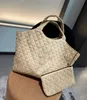 Bag de paille Shopper grande capacité y Design de marque 42 cm crossbody cent single de loisirs avec mini sac à main 240330