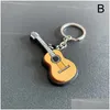 Klasyna Smoda Moda Klasyczna sieć gitarowa Pierścień Sile Instrumenty Sical Instrumenty Wisior Akcesoria dla mężczyzny Women Gift L230314 Drop Dhwoc