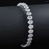 Strand 2024 Luxury Rose Color Oval Bracelet Bangle For Women Anniversary Gift Jewelry Wholesale Valentine's Day S8168