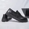 Chaussures décontractées classiques hommes mocassins sans lacet Penny conduite mode mâle en cuir véritable robe paresseuse