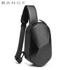 Bange Hard Shell Design 3.0 Borsa a tracolla con ricarica USB Borse a tracolla Uomo Impermeabile Borsa a tracolla per viaggio breve per uomo Borsa a tracolla l2hl #