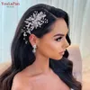 Topqueen HP135 Hochzeit Haarkamm Braut Haarschmuck Kristall Perle Perlen Haarspange Accories Handgemachte Frauen Tiara Z3jk #