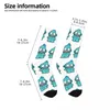 Men's Socks Fashion Male Men Novelty Hangyodon Front And Back Sock Polyester Graphic Women's Spring Summer Autumn Winter