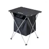 Mobilier de camp Table pliante d'extérieur portable en alliage d'aluminium léger Cam Barbecue pique-nique livraison directe Sports de plein air Camping Hik Otbm8