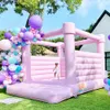 wholesale 4.5x4.5m (15x15ft) With blower Free Air Ship Outdoor Activities pink inflatable wedding bouncer bounce house for party event