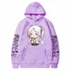 Carto söta frieren hoodies bead Journey's End Manga Print Hooded Sweatshirts Autumn Winter Fleece Soft Plus Size Streetwear P4HV#