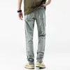 Men's Jeans Autumn New Side Stripe Man Pants Cotton Stretch Long Trousers Male Casual Daily Jeans Clothing J240328