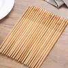 Chopsticks Natural Bamboo Wood frisk kinesisk karbonisering Hotpinnar Återanvändbart köksbord